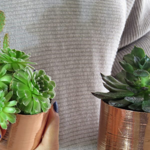 گلدان کاشت مسی مدیوم