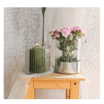 گلدان مس و شیشه