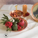 استند ظرف مسی دو طبقه