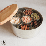 ظرف ادویه مس سیلور در دار