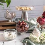 پیاله ظرف کوچک هفتسین شیشه ای کاسه پایه دار